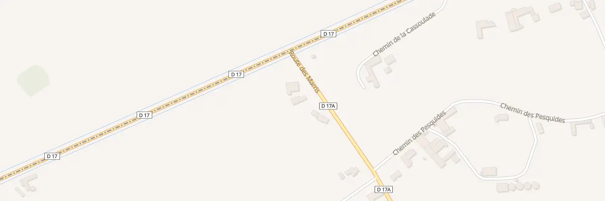 Plan du 60 Rte des Marris à Lécussan