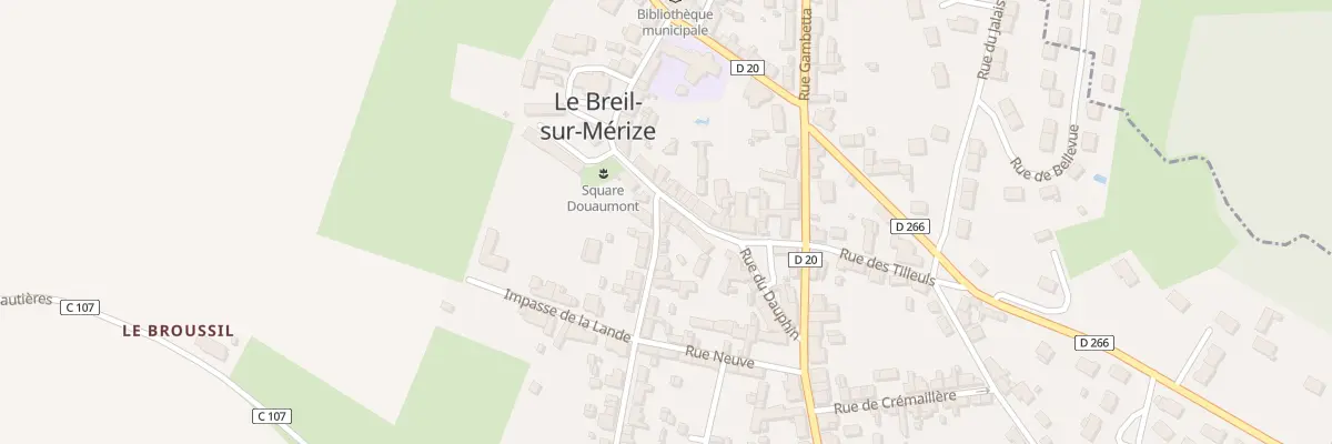 Plan du 11 Rue du Onze Novembre 1918 au Breil-sur-Mérize
