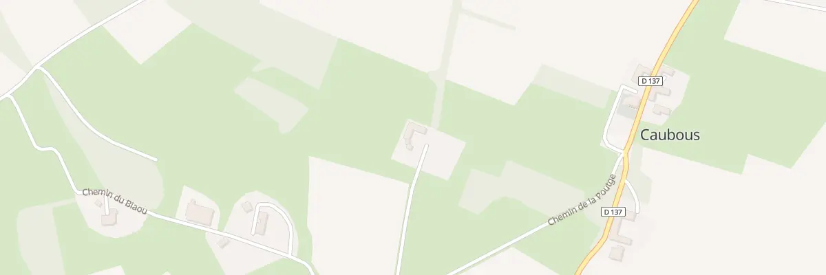 Plan du 5010 Coume de Peyres à Caubous