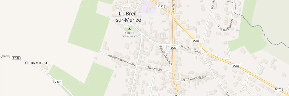 Plan du 1 Rue Armand Charbonnier au Breil-sur-Mérize
