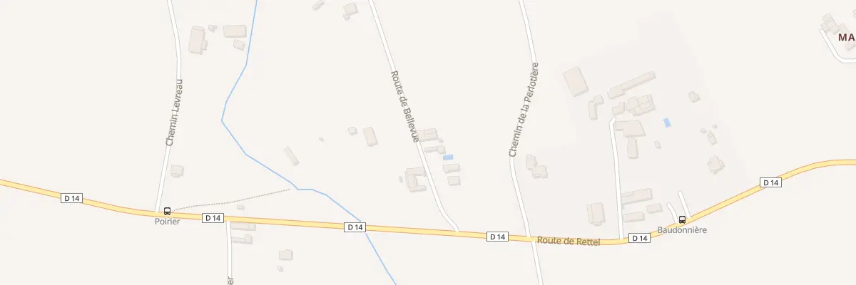 Plan du 43 Rte de Bellevue à Thuré