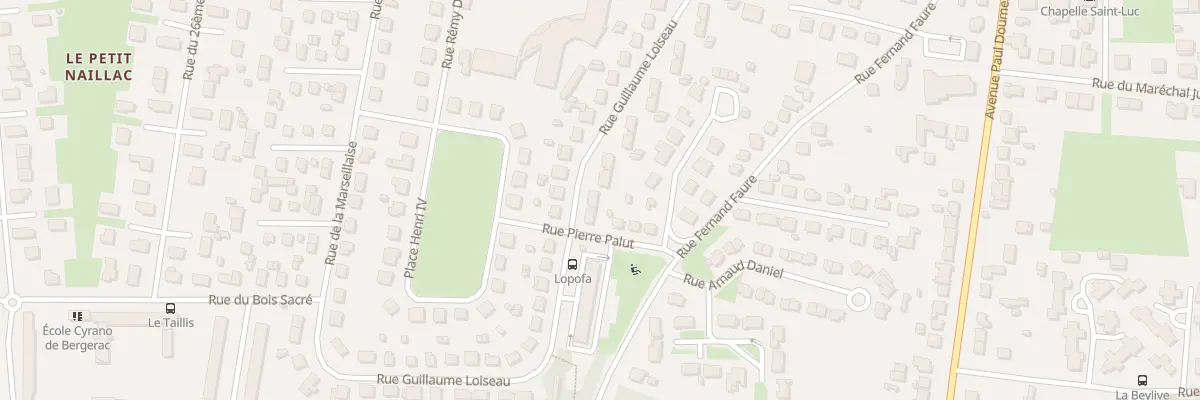 Plan du 30 Rue Guillaume Loiseau à Bergerac