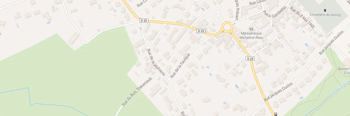 Plan du 9001 Rue de la Faulque à Naintré