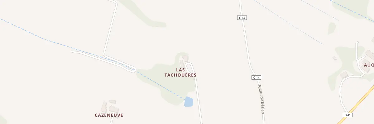 Plan du 5010 Las Tachoueres à La Romieu