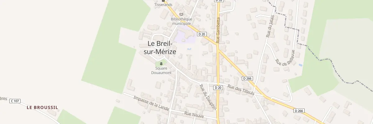 Plan du 12 Rue du Onze Novembre 1918 au Breil-sur-Mérize