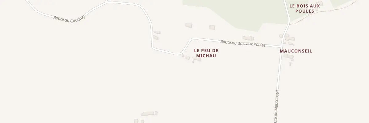 Plan du 133 Le Peu de Michau à Crouzilles