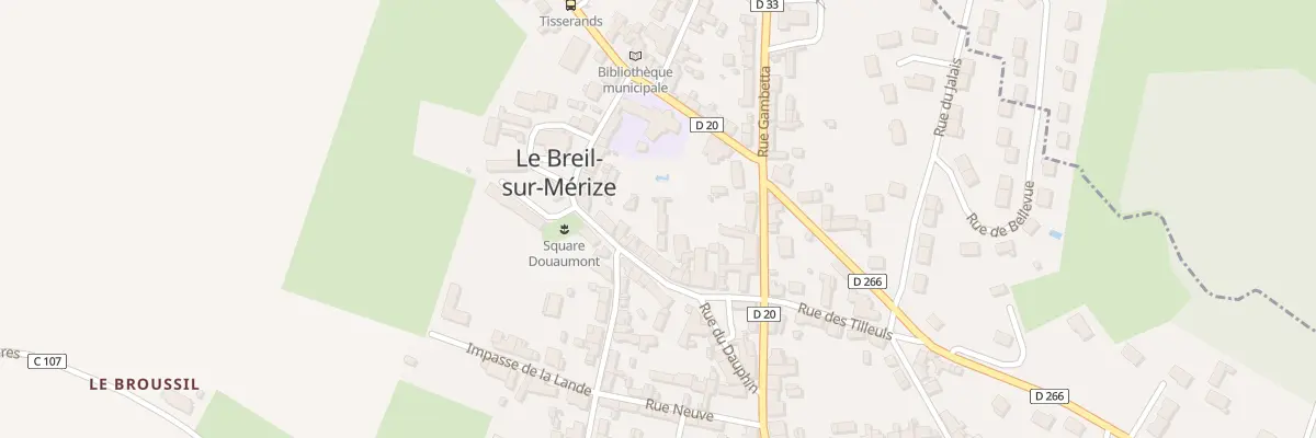 Plan du 10 Rue du Onze Novembre 1918 au Breil-sur-Mérize