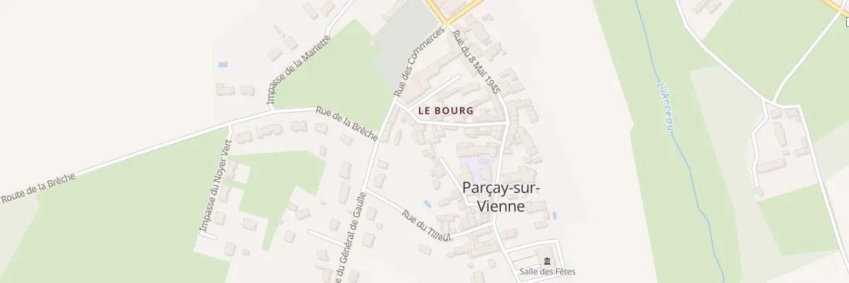 Plan du 9 Rue Rabelais à Parçay-sur-Vienne