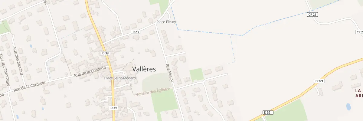 Plan du 12 Rue Fleury à Vallères