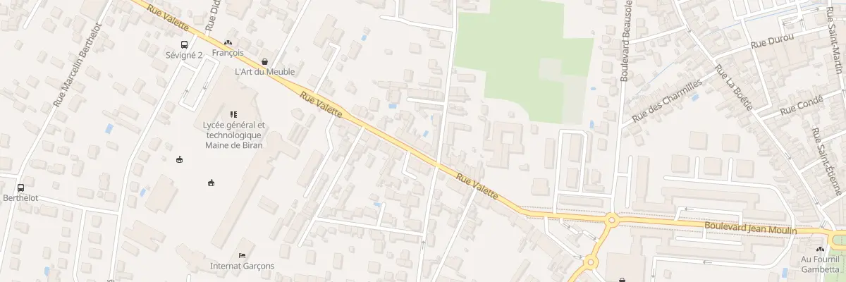 Plan du 99 Rue Valette à Bergerac