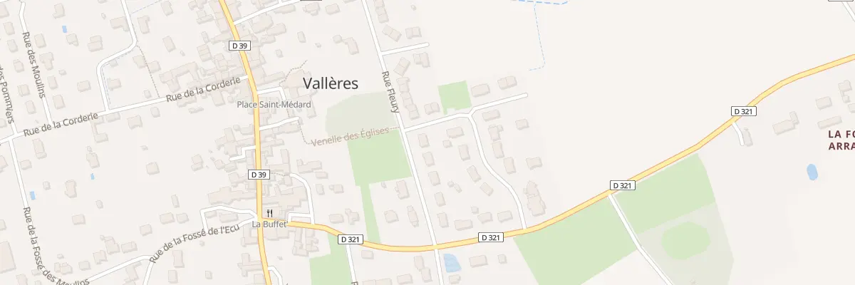 Plan du 10 Rue Fleury à Vallères