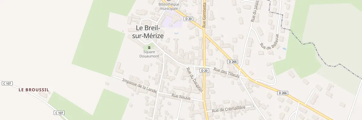 Plan du 6 Rue du Onze Novembre 1918 au Breil-sur-Mérize