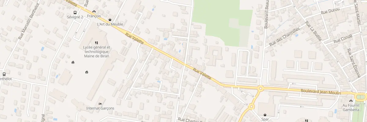 Plan du 95 Rue Valette à Bergerac