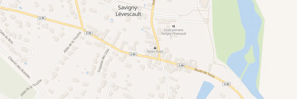 Plan du 34 Rte de Poitiers à Savigny-Lévescault