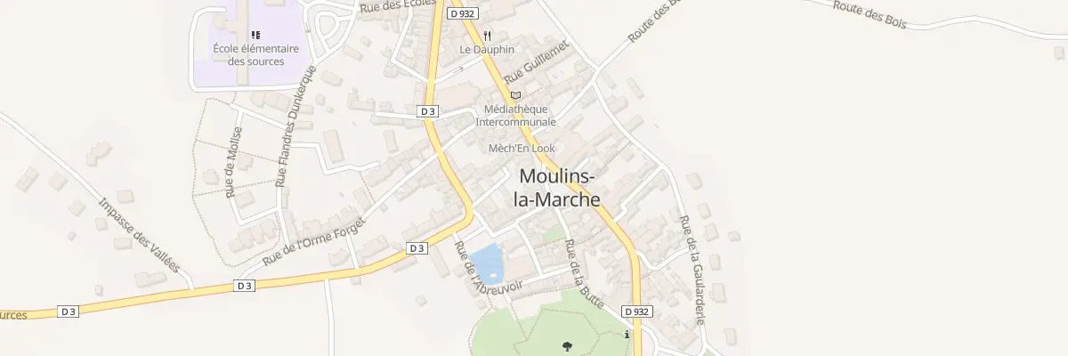Plan du 11 Pl de la Mairie à Moulins-la-Marche