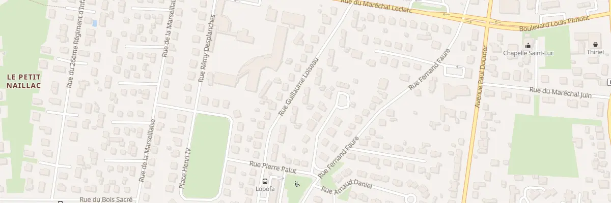 Plan du 20 Rue Guillaume Loiseau à Bergerac
