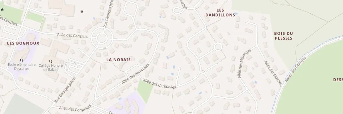 Plan du 3 All Alexandre Calder à Azay-le-Rideau