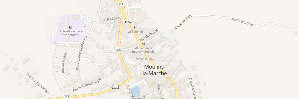 Plan du 42 Vc Grande Rue à Moulins-la-Marche