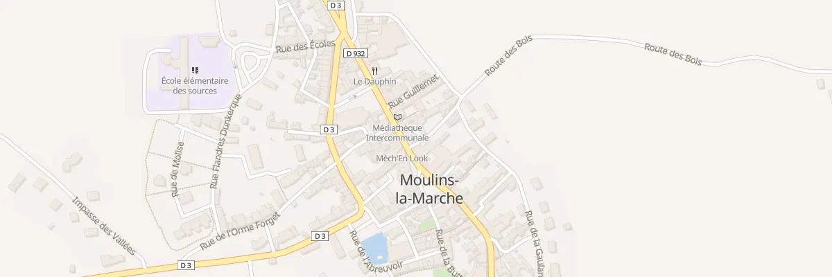 Plan du 38 Rue du Point du Jour à Moulins-la-Marche