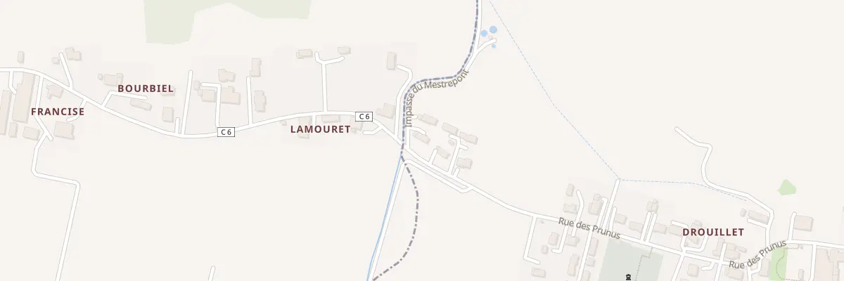 Plan du 2 Imp du Mestrepont à Sérignac-sur-Garonne
