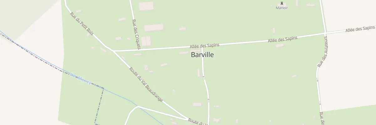 Plan du 190 All des Sapins à Barville