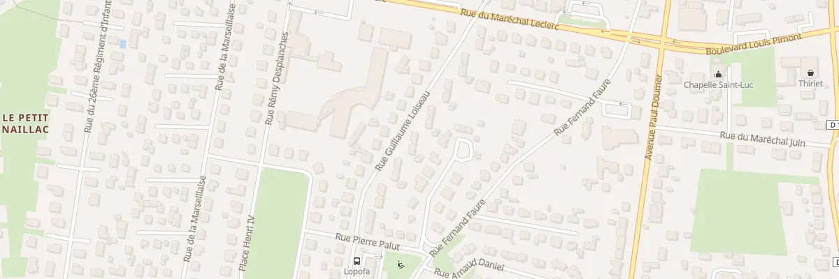 Plan du 18 Rue Guillaume Loiseau à Bergerac