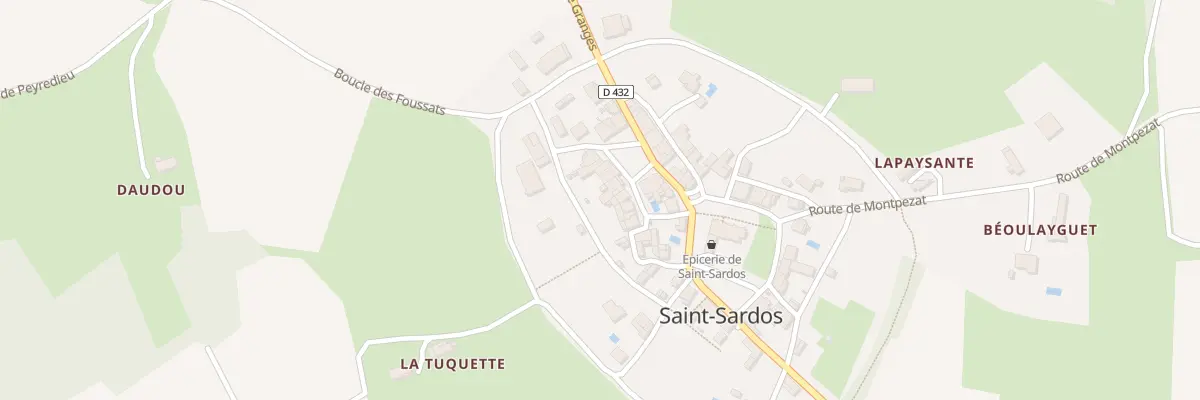 Plan du 87 Pl du Marche à Saint-Sardos