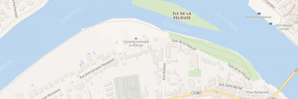 Plan du 9 Rue Jean-jacques Rousseau à Bergerac