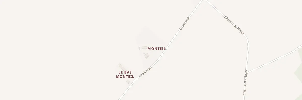 Plan du 74 Monteil à Luzé