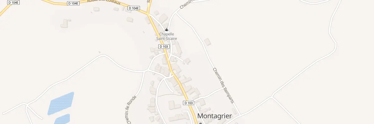 Plan du 1 Imp du Cantou à Montagrier