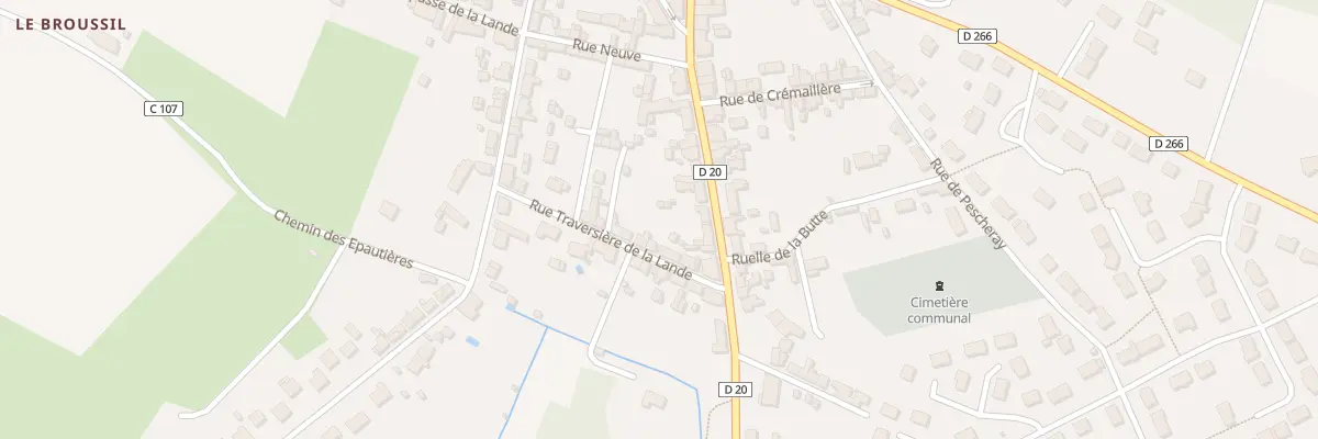 Plan du 8 Rue Traversiere De La Lande au Breil-sur-Mérize
