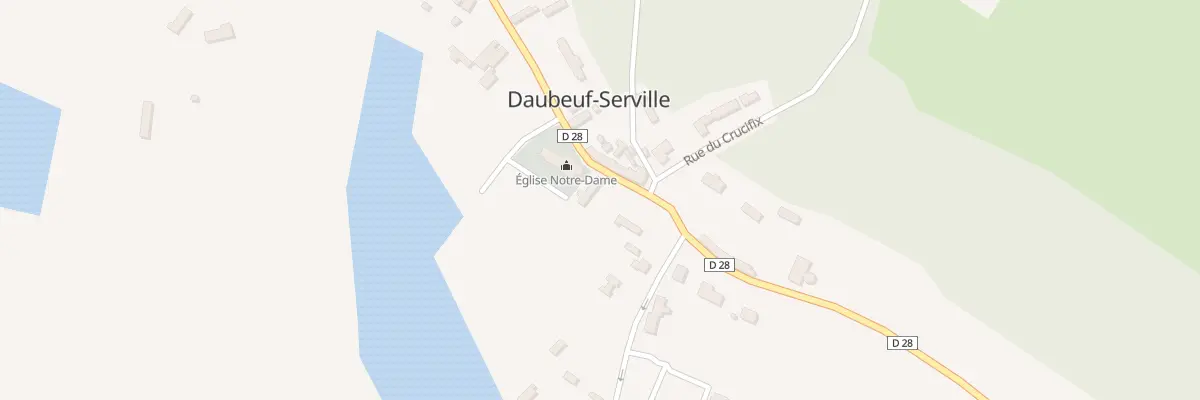 Plan du 28 Rue de la Vallée à Daubeuf-Serville