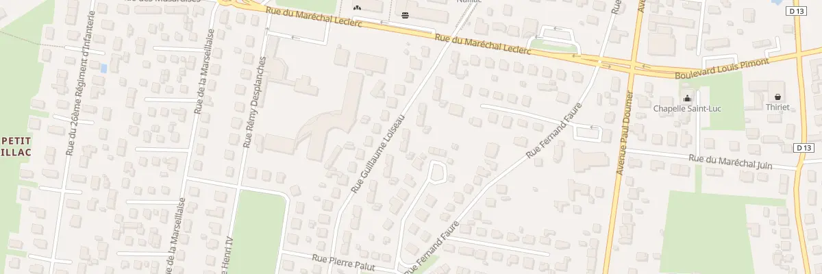 Plan du 14 Rue Guillaume Loiseau à Bergerac