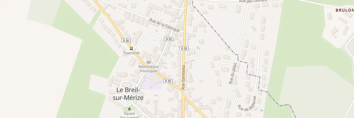 Plan du 17 Rue Gambetta au Breil-sur-Mérize