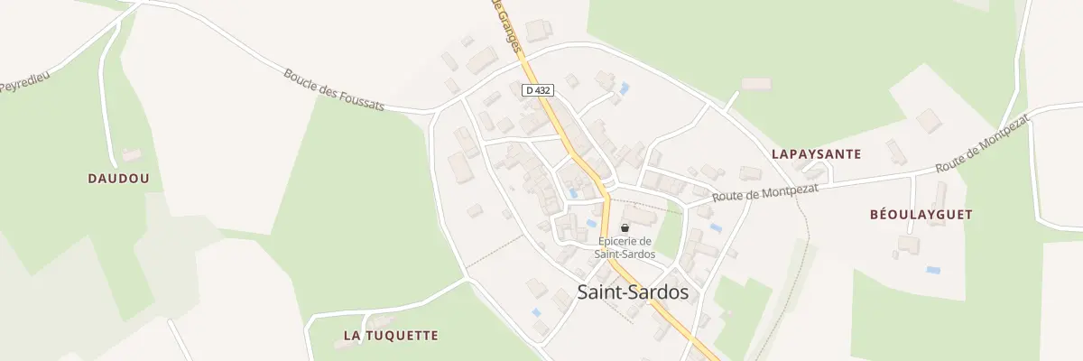 Plan du 13 Le Bourg à Saint-Sardos