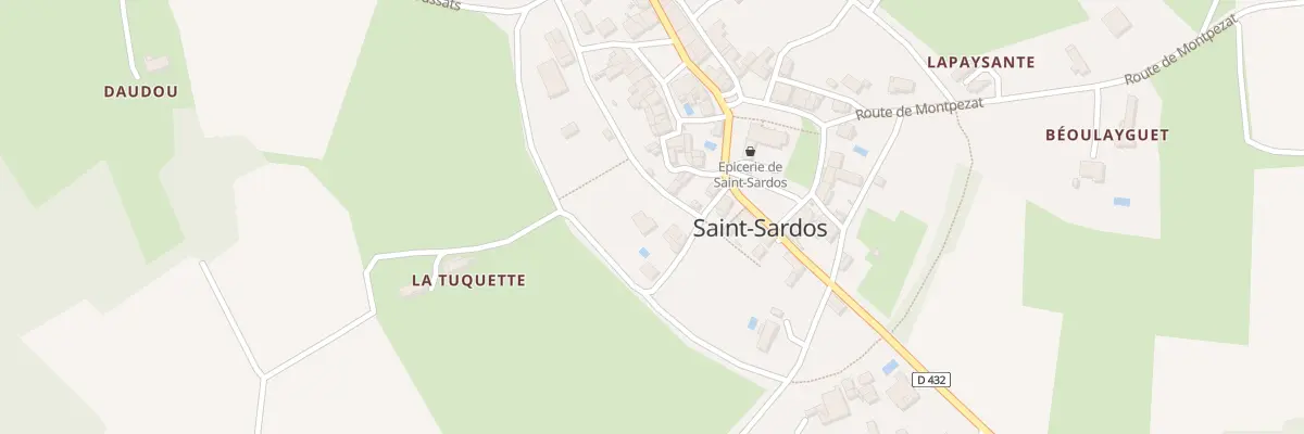 Plan du 5208 Le Bourg à Saint-Sardos