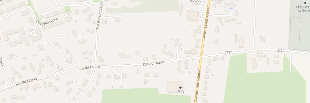 Plan du 16 Rue du Tounet à Bergerac