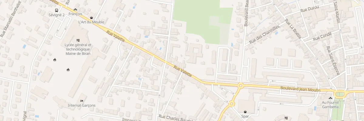 Plan du 83 Rue Valette à Bergerac