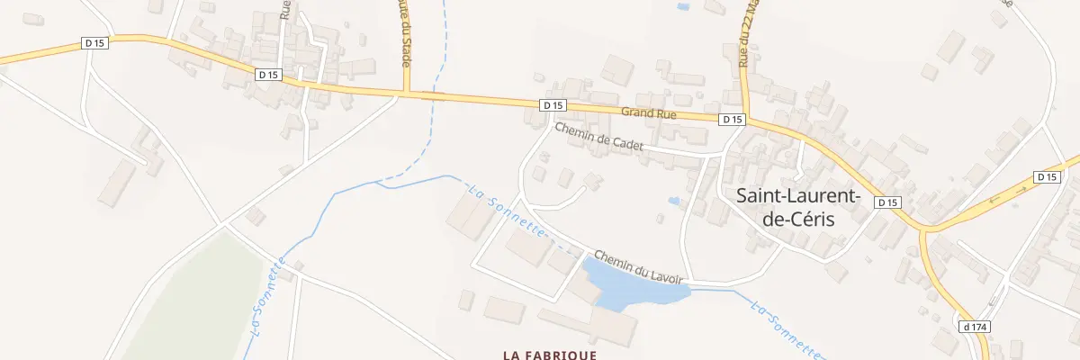 Plan du 3 Che de la Fabrique à Saint-Laurent-de-Céris