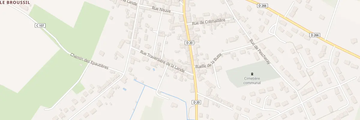 Plan du 6 Rue Traversiere De La Lande au Breil-sur-Mérize