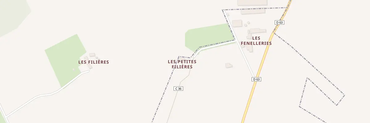 Plan du 3 Les Petites Filieres à Thoiré-sur-Dinan