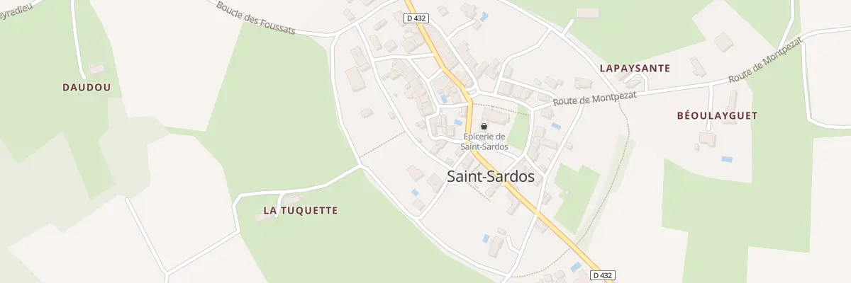 Plan du 5212 Le Bourg à Saint-Sardos