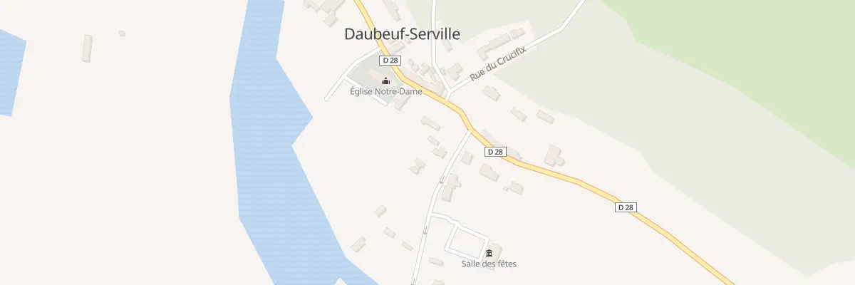 Plan du 2 Rue de la Vierge à Daubeuf-Serville