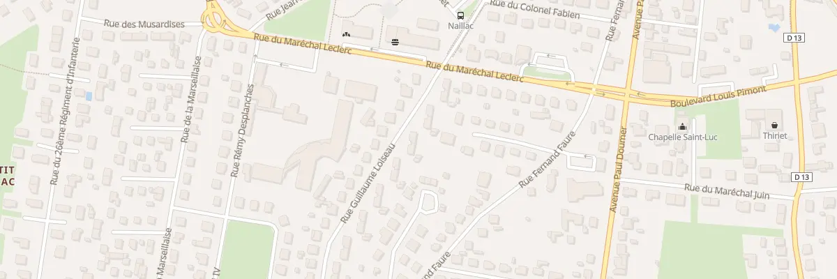Plan du 10 Rue Guillaume Loiseau à Bergerac