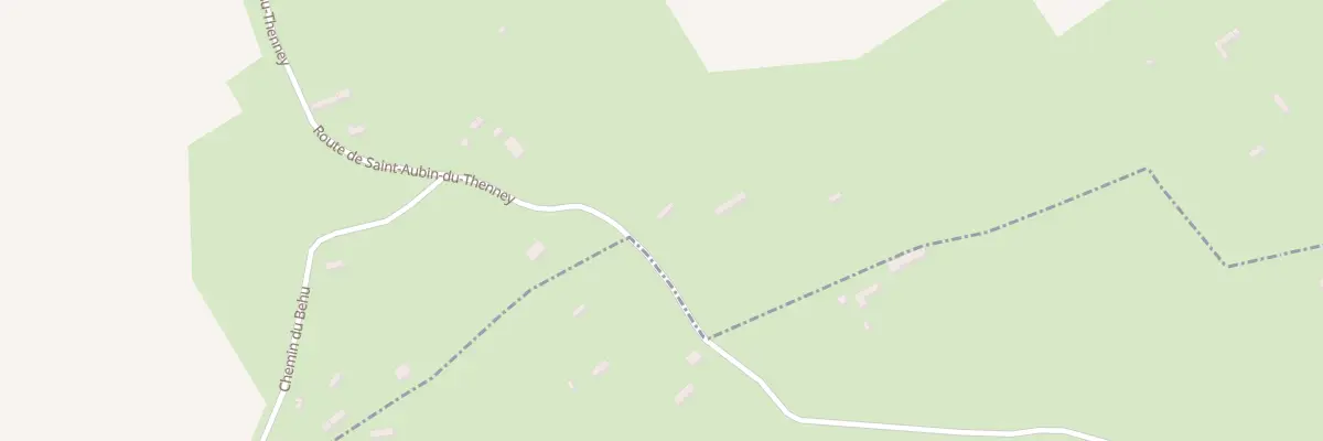 Plan du 19 Rte de St Aubin du Thenney à Capelle-les-Grands