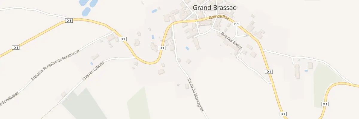 Plan du 1 Rte de Montagrier à Grand-Brassac