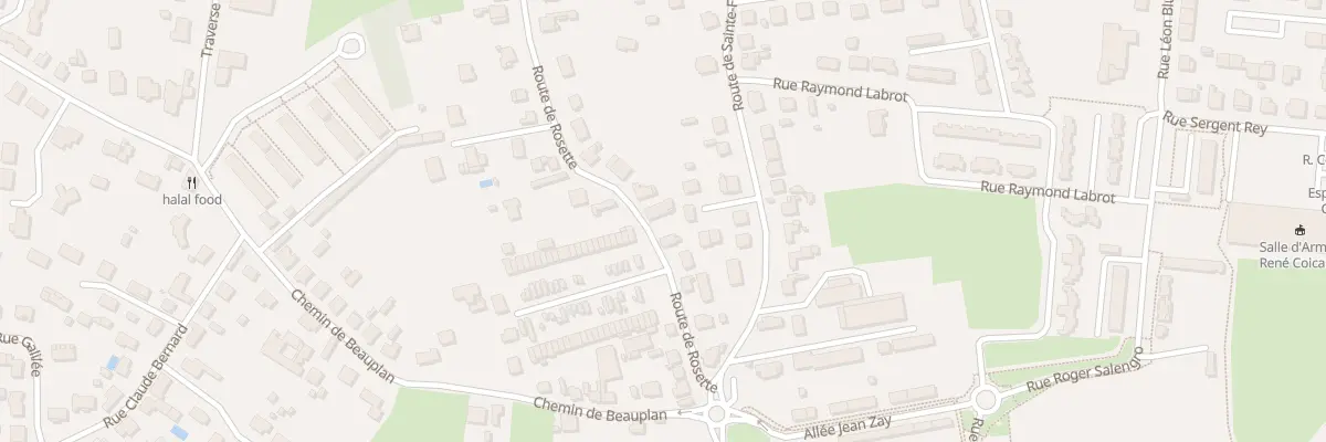 Plan du 13 Rte de Rosette à Bergerac