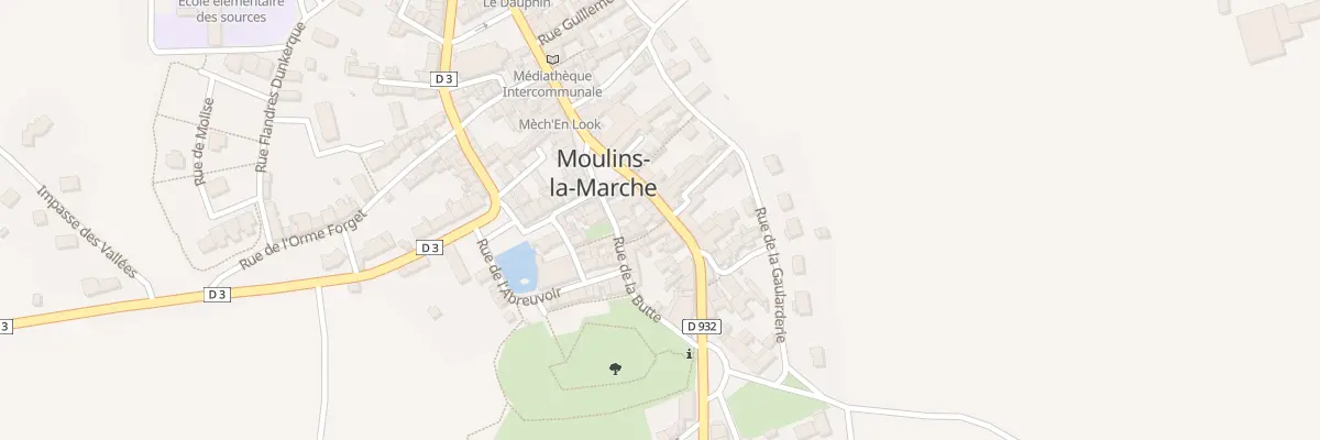 Plan du 13 Vc Grande Rue à Moulins-la-Marche