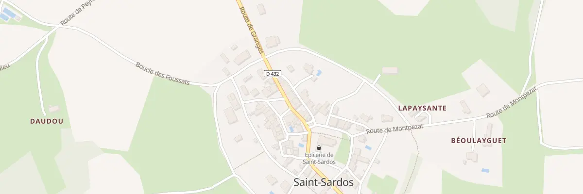 Plan du 85 Rue de l’Abbaye à Saint-Sardos
