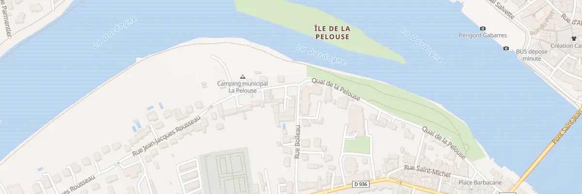 Plan du 1B Rue Jean-jacques Rousseau à Bergerac